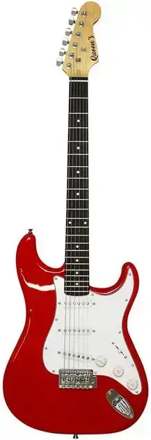 3. Guitarra Elétrica Queen's ST Vermelha - Queen's