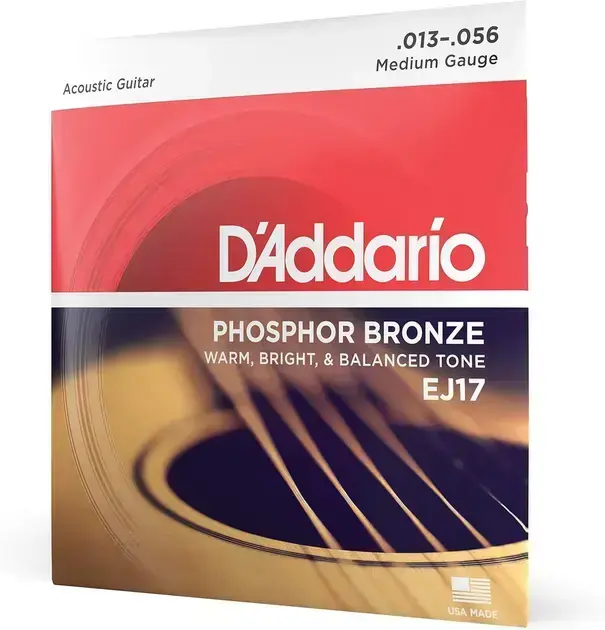 6. Encordoamento Para Violão Aço .013-.057 - D'Addario