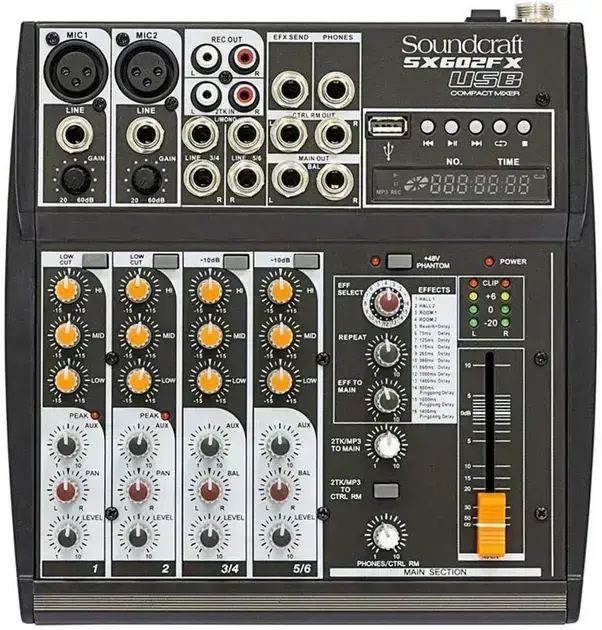 6. Mesa de Som SX602FX - Soundcraft