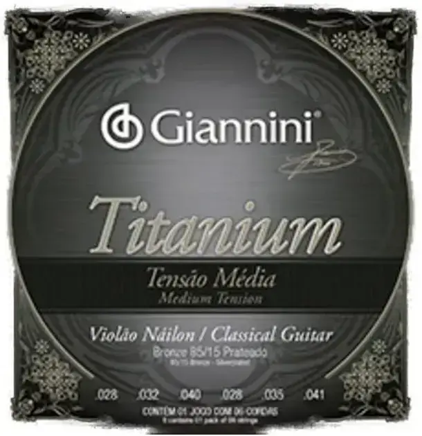 8. Encordoamento Giannini Titanium para Violão Nylon GENWTM - Giannini